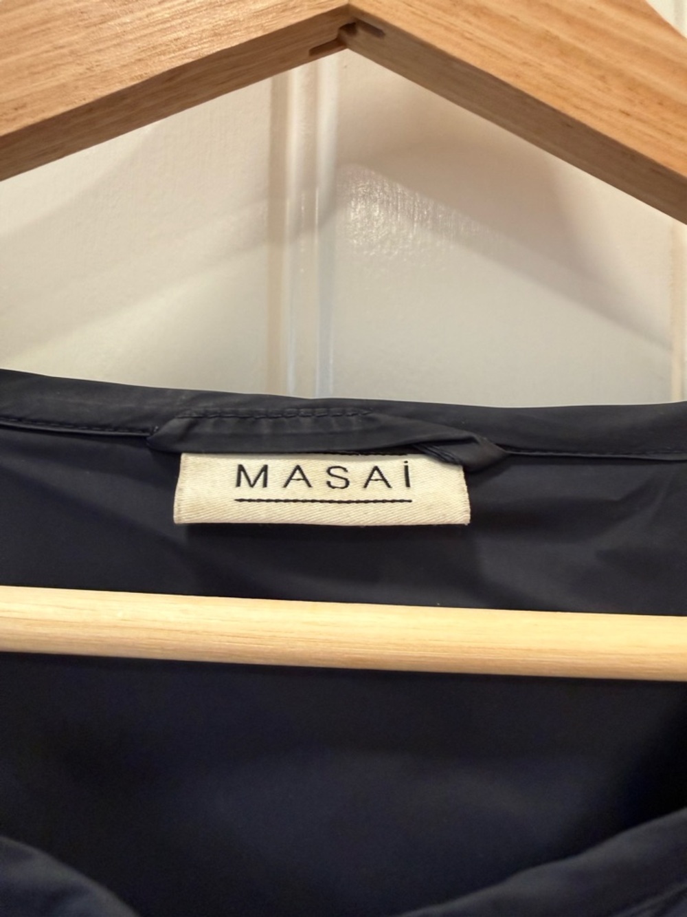 Masai Copenhagen Diamond-Quilted Longline Puffer Jacket in Navy - Picture 2 of 10